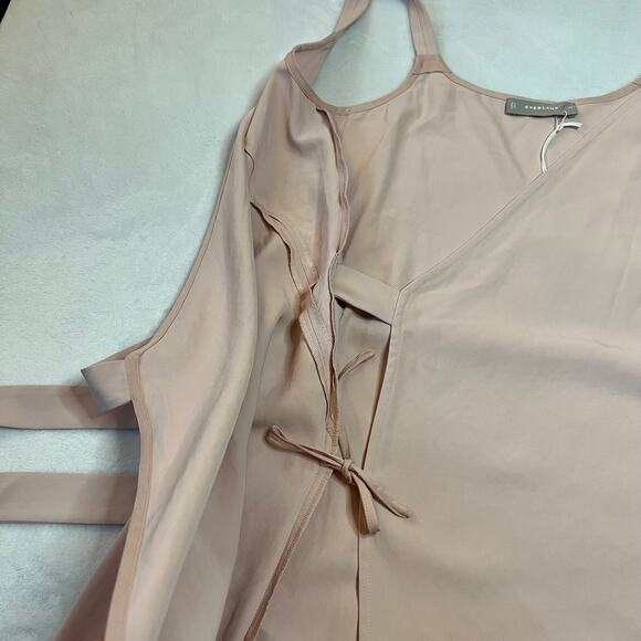 Everlane The Japanese GoWeave Tank Mini Wrap Dress Size 00 NEW Romantic Girly - Picture 10 of 13